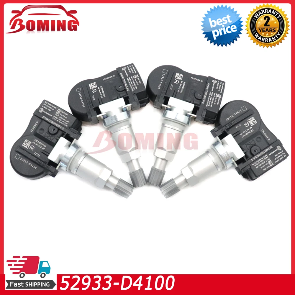

Автомобильный датчик давления в шинах TPMS 52933-D4100 для Hyundai Genesis Sedan Kia Optima Sportage Sorento Niro 52933D4100 433 МГц