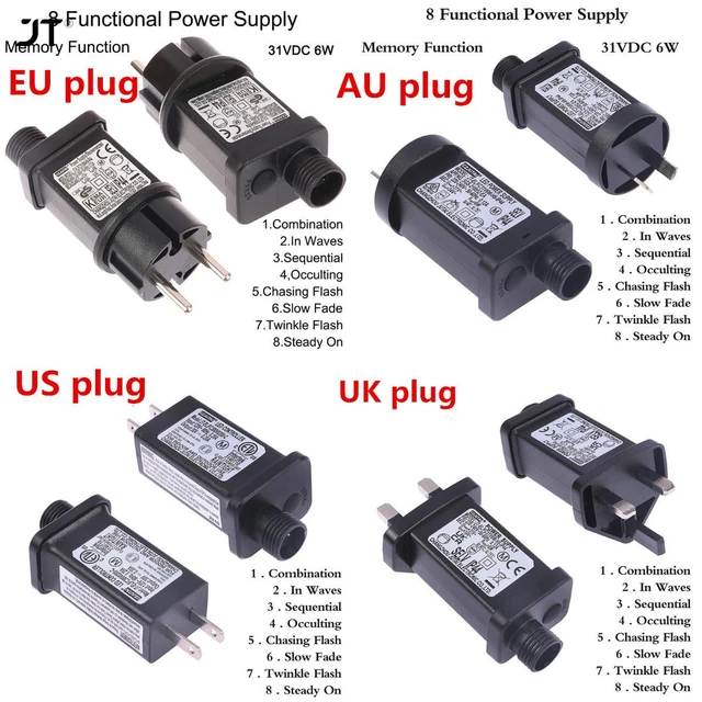12V 1A Output Class 2 Power Supply Converter IP44 Waterproof Transformer  LED Adapter US Plug Replacement Yard Inflatable Adapter - AliExpress