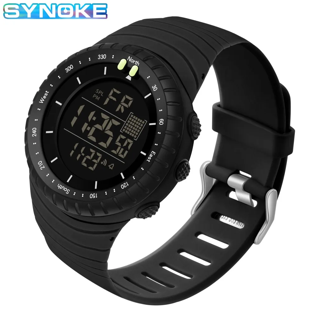 Watch Outdoor Sports Multifunctional Waterproof Large Screen Display Luminous LED Digital For Men Fashion Camouflage Watch 6