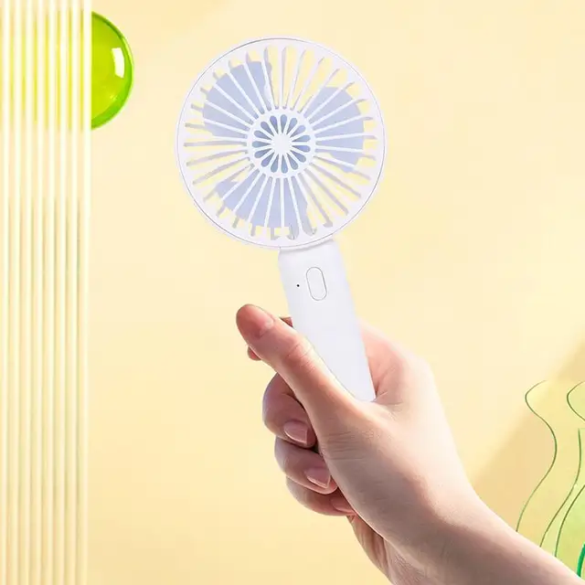Kézi Hordozható Ventilátorok Usb Újratölthető Ventilátor Mini Asztali Léghűtő Kültéri Ventilátorhűtés Utazási 3 Szélsebesség 1000Mah - Image 5