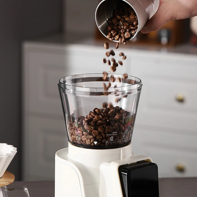 Electric Coffee Bean Grinder with Adjustable Grinding Coarseness Fully Automatic Coffee Bean Grinder Home Coffee Bean Grinder 2
