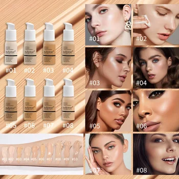 30ML Foundation Makeup Base Cream Mineral Touch Whitening Concealer Soft Matte Oil-control Foundation Hot Deal Wholesale 2024New