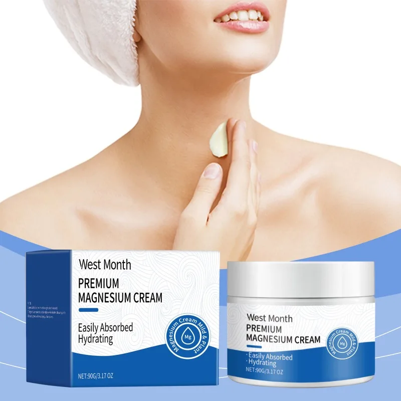Body Cream Magnesium Moisturizing Soothing Refreshing Lavender Scented Anti Aging