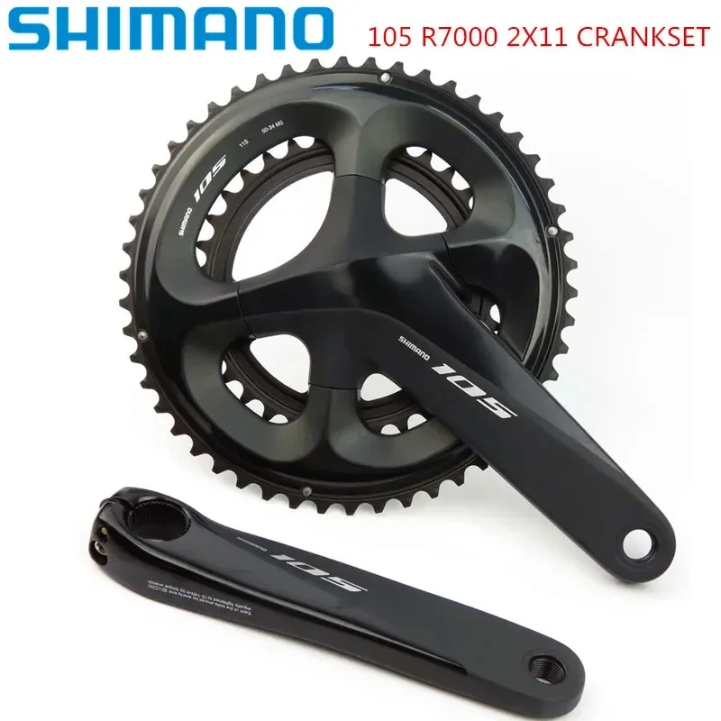 

Shimano 105 R7000 Crankset 2x11 Speed R7100 2x12s 165/170/172.5/175mm 52-36T/53-39T/50-34T Road Bike Bicycle Crank Update 5800