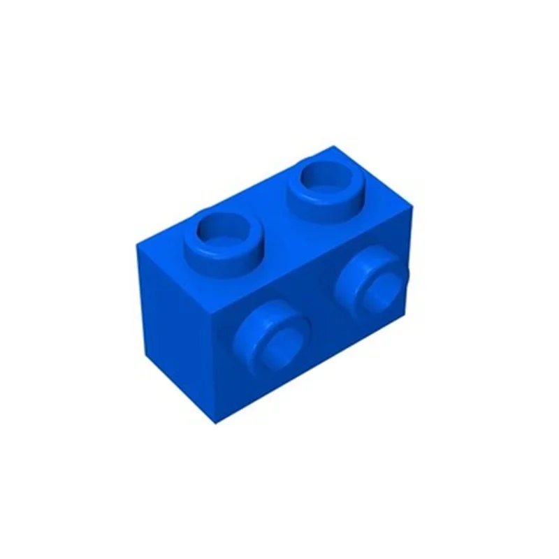 60 Stück MOC-Bausteine 11211 Ziegel modifiziert 1x2 mit Nieten auf der Seite, kompatibel, baut Partikel, Konstruktion, kreatives Spielzeug zusammen – Detail 6