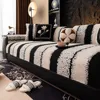 Thicken Plush Sofa Cover Pet Simple Kids L Shaped Couch Protector Soft Anti-cat Scratch Universal Couch Cushion Home Decoration 1