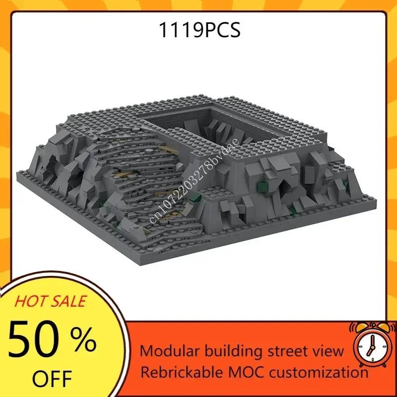 

Medieval 3D Baseplate Castle Modular MOC Creative street view Model Building Blocks Architecture Education Assembly Model Toys