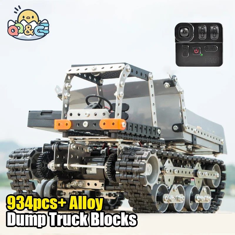 Stainless Steel Remote Control Dump Truck Toy
