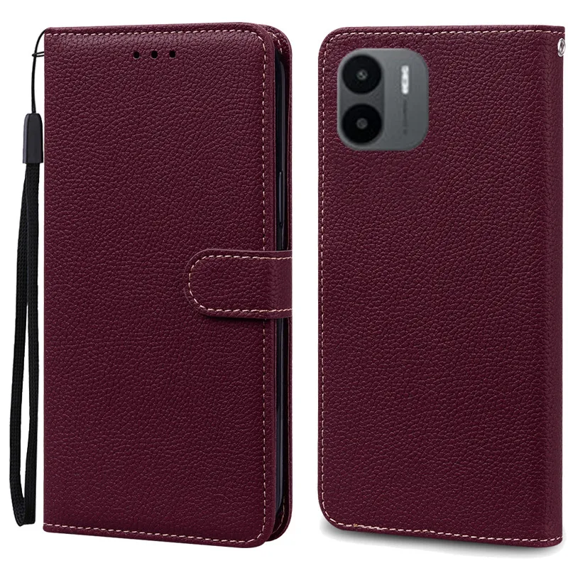 Leather Flip Wallet Phone Case - Elegant Book Style Cover, Durable Protection, Sleek Design
