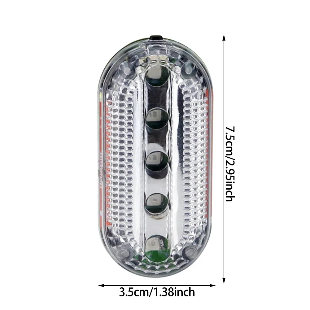 Outdoor Safety LED Shoulder Flash Signal Strobe Light Shoulder Clip Light Sanitation Worker Patrol Alarm Warning Red Blue Lamp