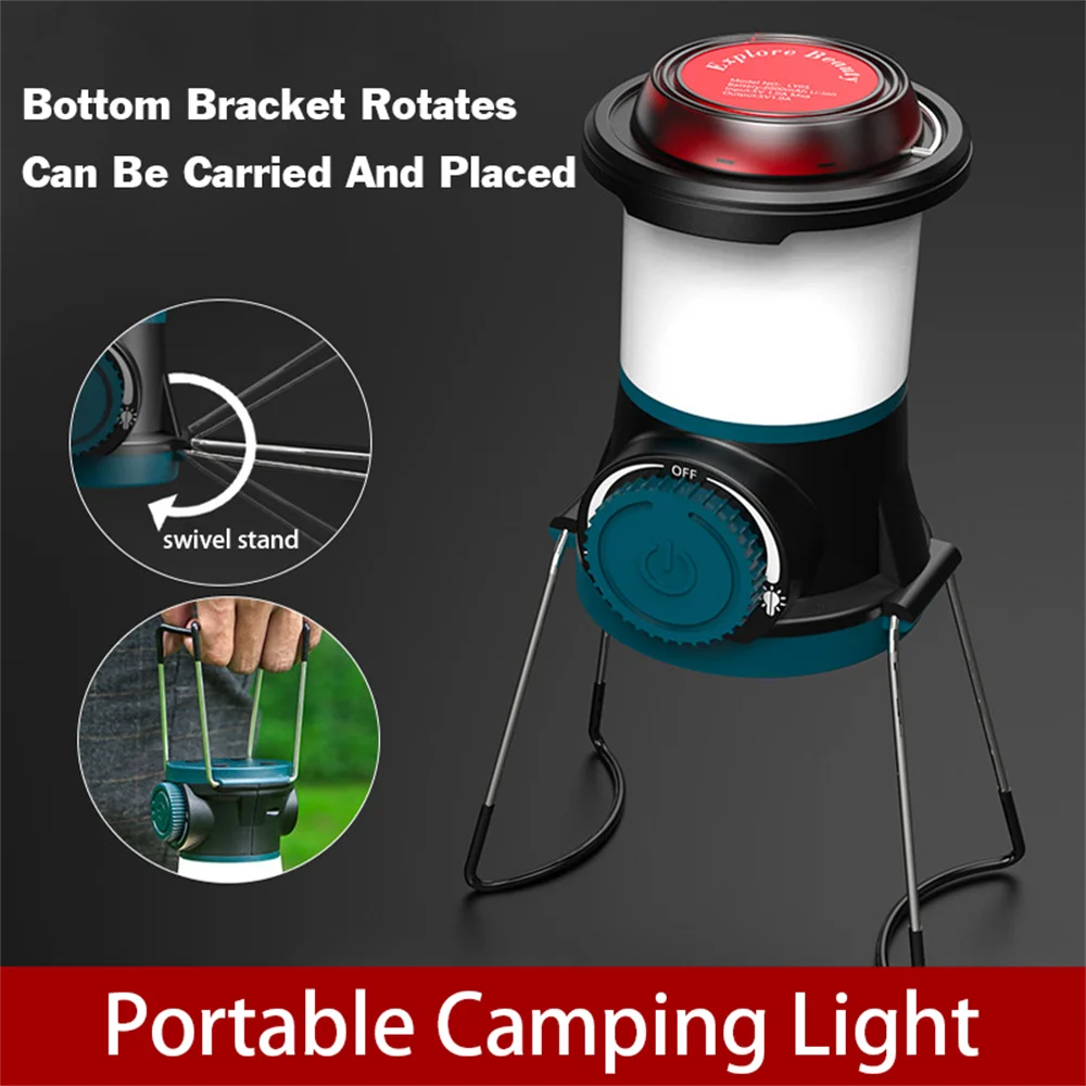 

USB Rechargeable Camping Light, Portable Multi-Functional Night Light, Outdoor Strong Light And Super Bright Tent Light, Hiking