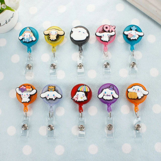 Cute Cinnamoroll Silica Gel 60cm Retractable Badge Reel Nurse