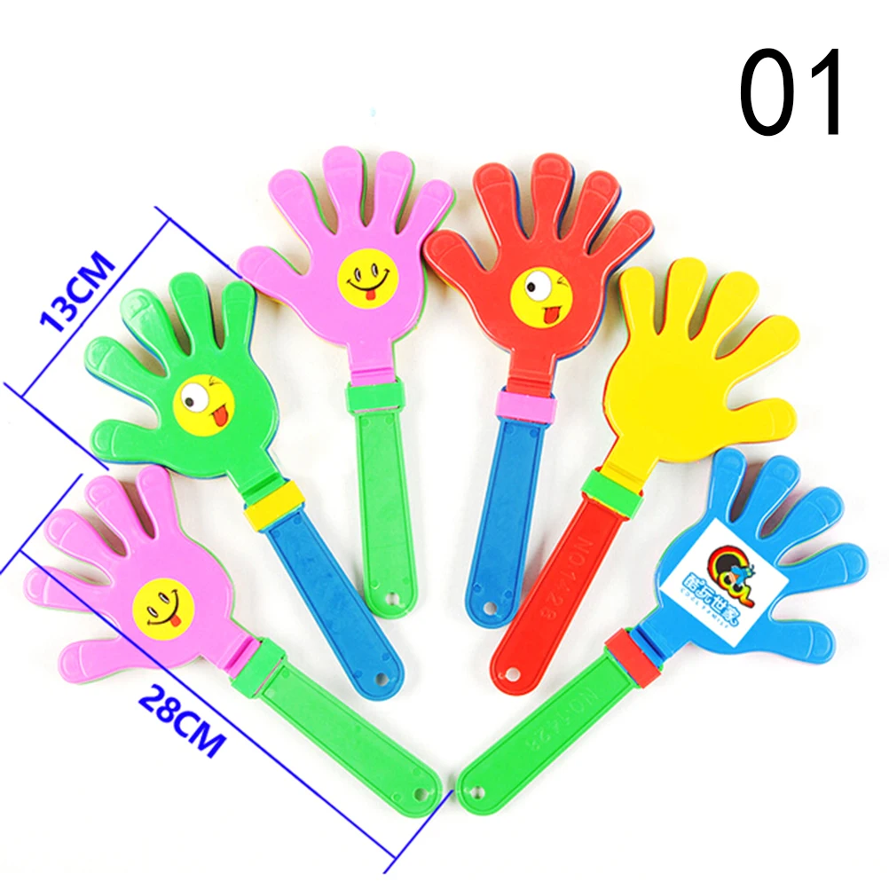 

1pc Colorful Hand Clapper Concert Party Favour Flapper Cheering Props Children Clap Noise Makers Small Hands Clapping Toy