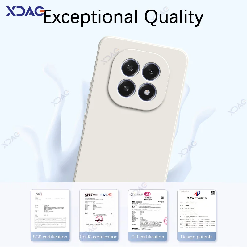 Deluxe Soft Silicone Waterproof Phone Case - Luxury Square Design