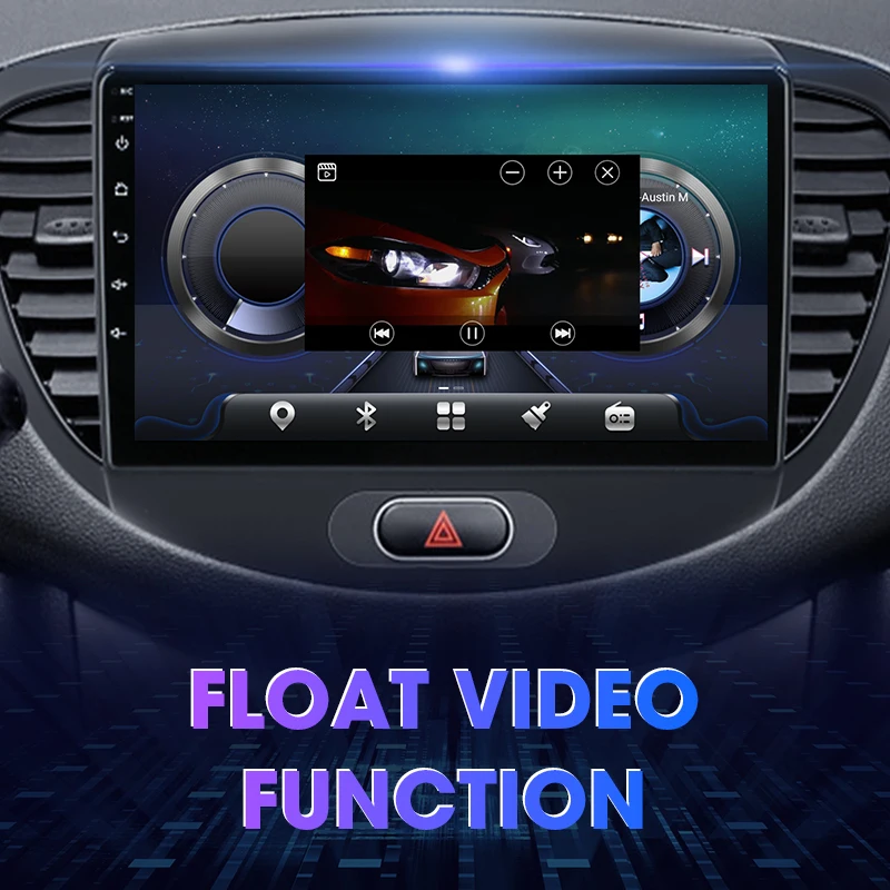 Car Radio Car Multimedia Player 2 Din Stereo Multimedia Player Android 12 4G GPS Navigation 2din Carplay For Hyundai i10 2007 2008 2009 2010-2013