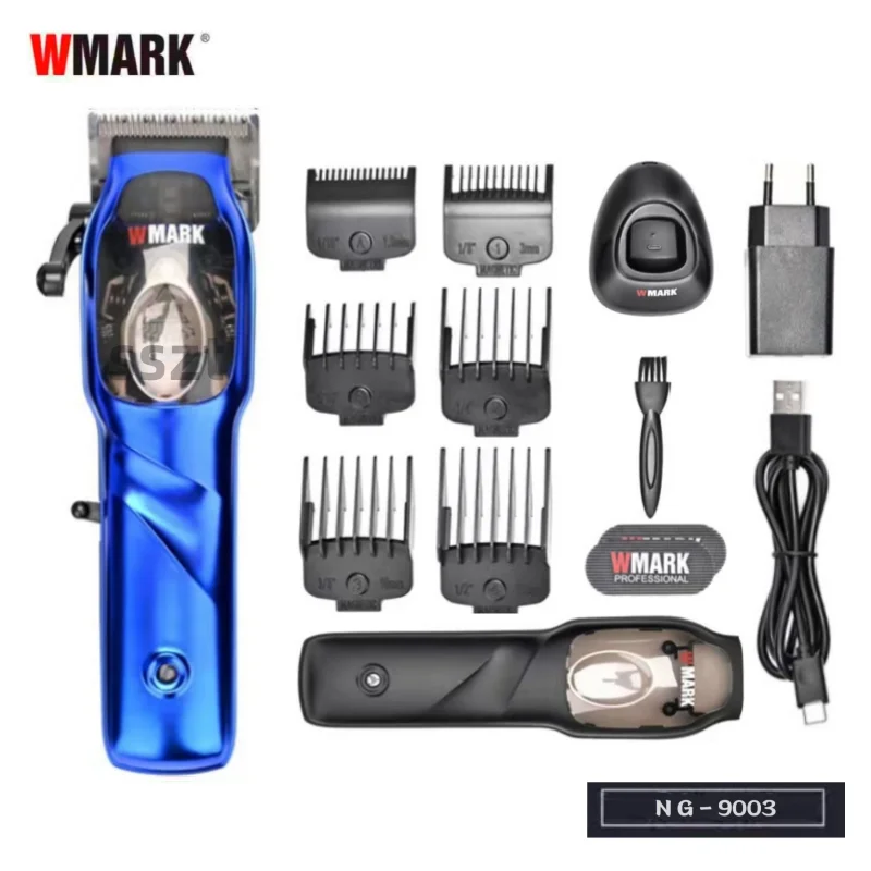 

WMARK NG-9003 High end barber electric hair clipper, rechargeable adjustable hair trimmer, high-quality blade, motor: 9000 rpm