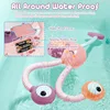 Children Bathroom Electric Double-nozzle Bath Toys Water Game Snail Shower Cartoon Baby Shower Spray Water Toddler Toys 3