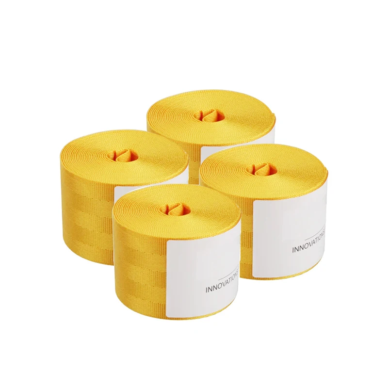 4 stücke Rote Kante Auto Sitz Gürtel Gurtband Polyester Sitz Runde Nylon Sicherheit Gurt 3,6 M 48 MM Auto sitz Umwandlung Auto Zubehör DIY – Detail 15
