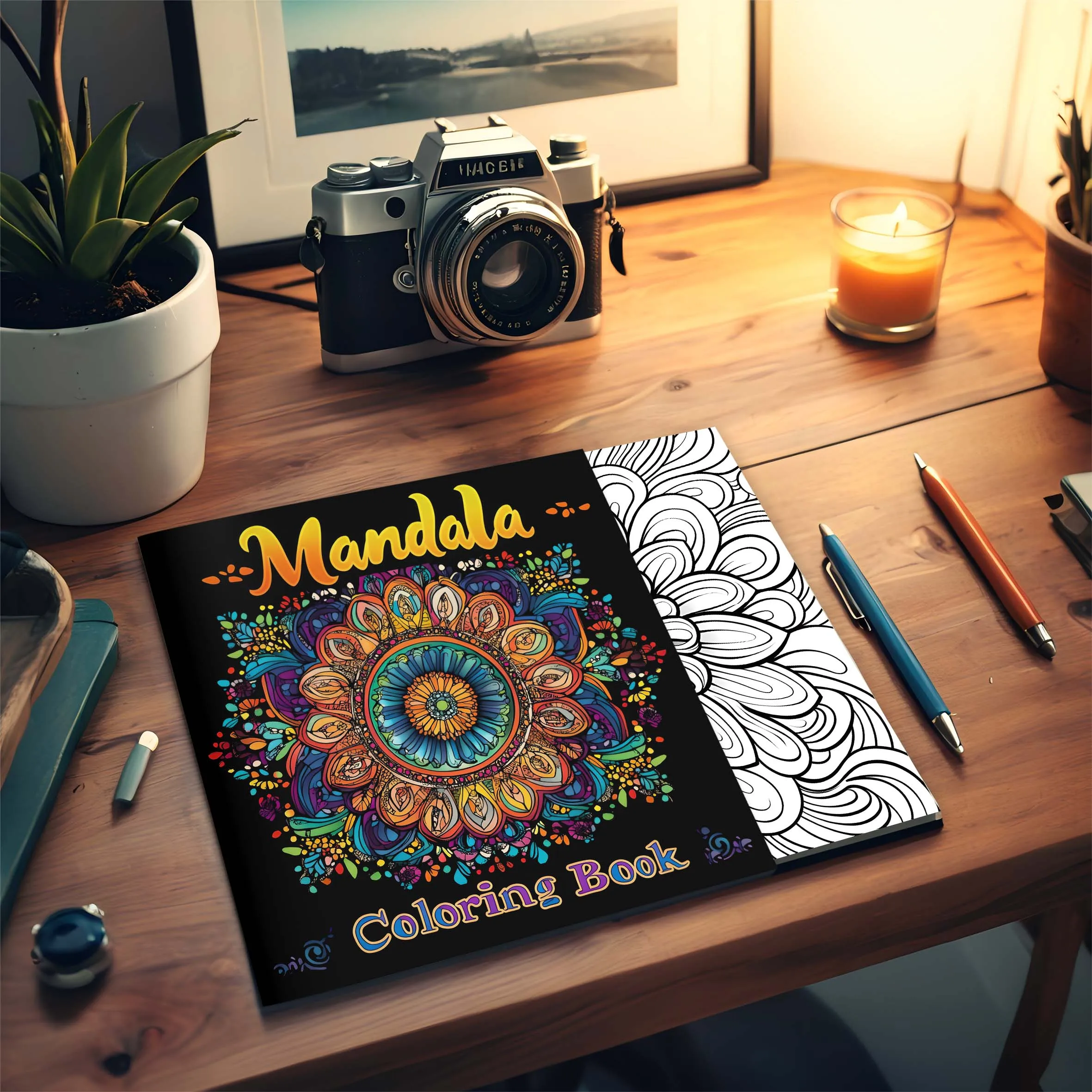 Mandala Coloring Book for Adults Stress Relief Adult Picture Book for Creative Color Practice for Party and Birthday Gifts 4