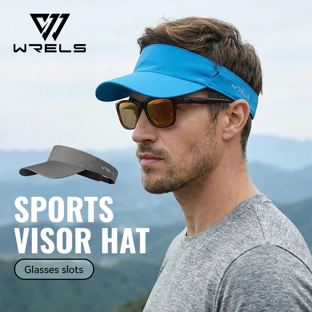 WRELS Sun Visor Hat Baseball Cap Quick Dry UV Protection Running Tennis