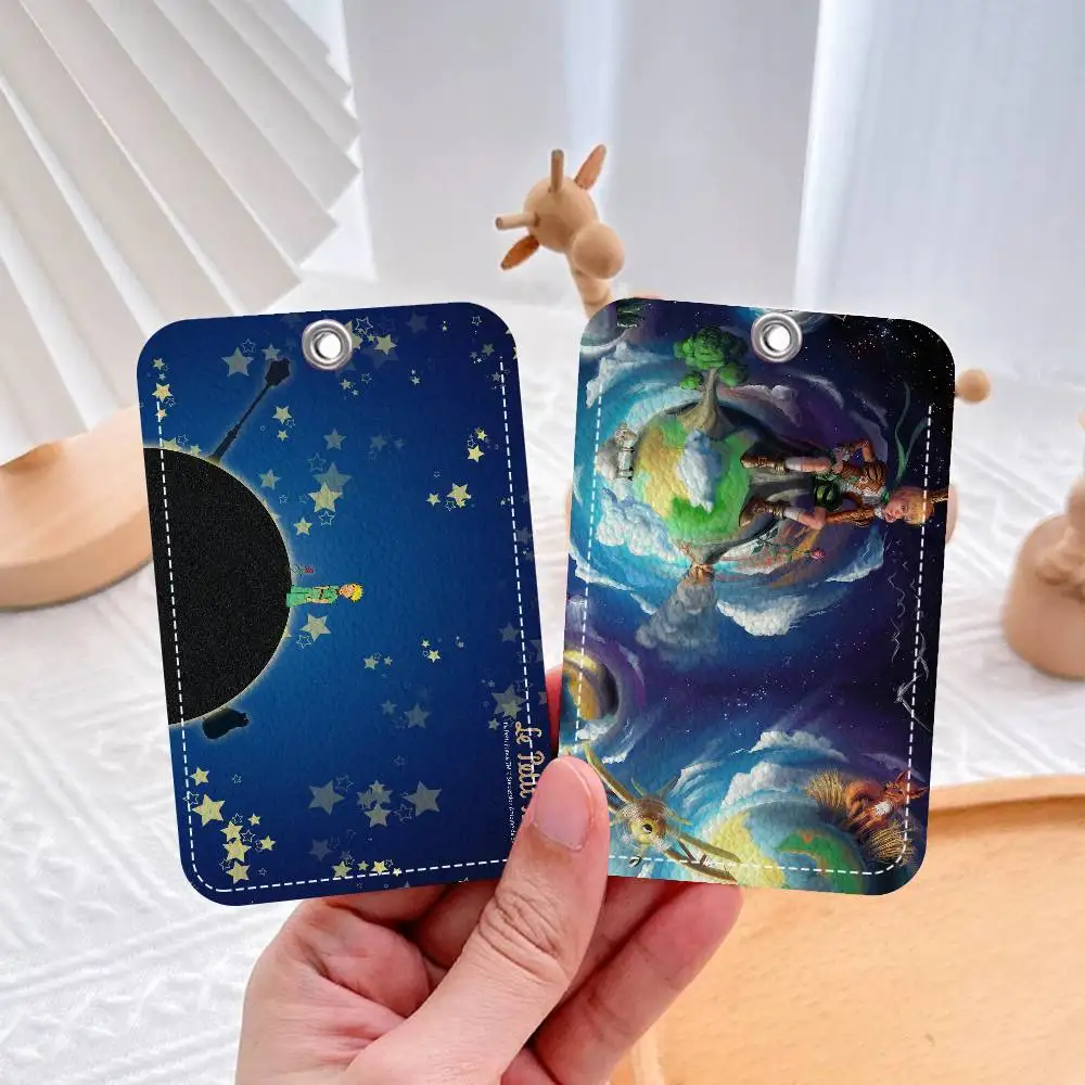 어린 왕자 사무용품 남성과 여성 신용 카드 열쇠 고리 학생증 ID 카드 소지자 자격증 소지자 카드