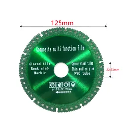 Enhanced Brazed Diamond Saw Blade Cutting Disc (125x22.23mm)