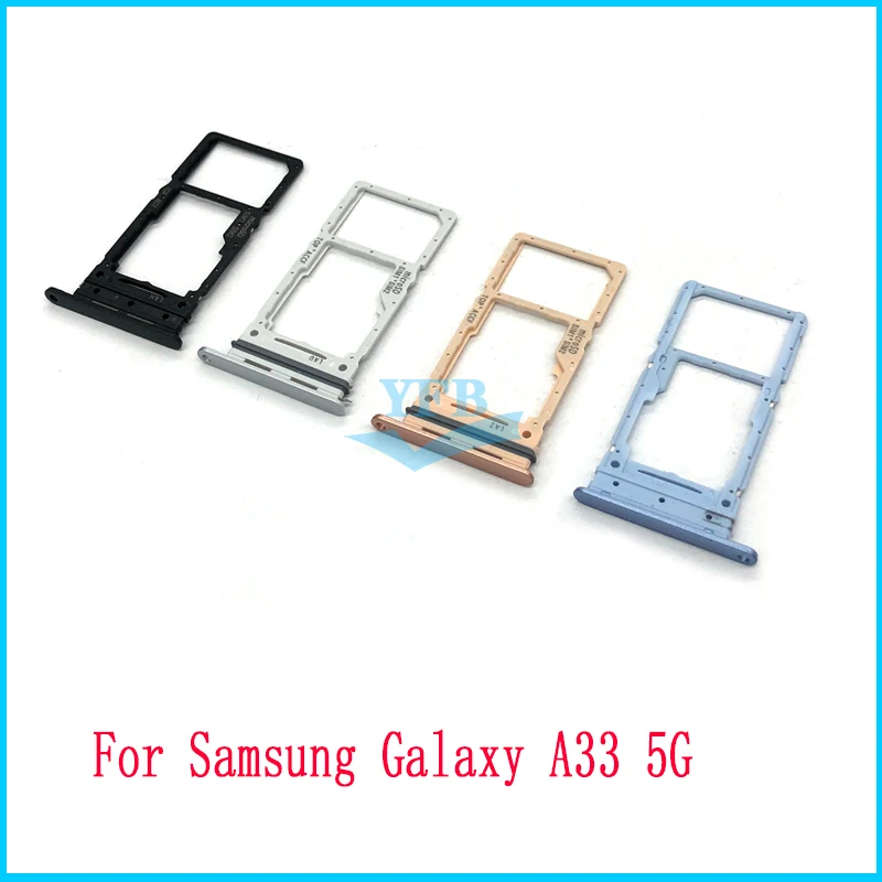 Sim Card Tray SD Card Reader Socket Slot Holder Replacement Part For Samsung Galaxy A13 A23 A33 5G A135F A136U A336B phone sim tray holder