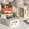 Decorative tissue box，high appearance level light luxury leather tissue box ，Multifunctional tissue box 6