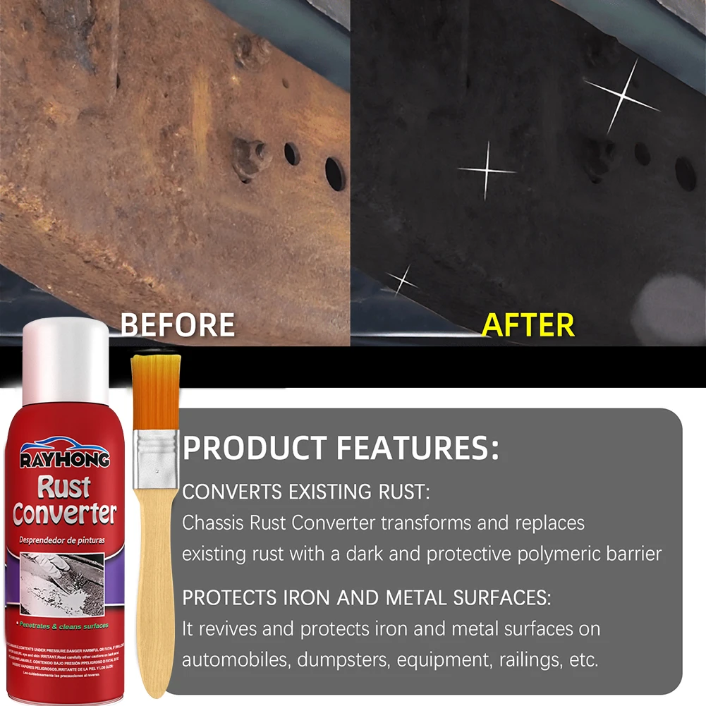 Paint Rust Remover 100ml Rust Cleaner Agent Non-Toxic Metal Surface Paint Screw Tyre Repair Care