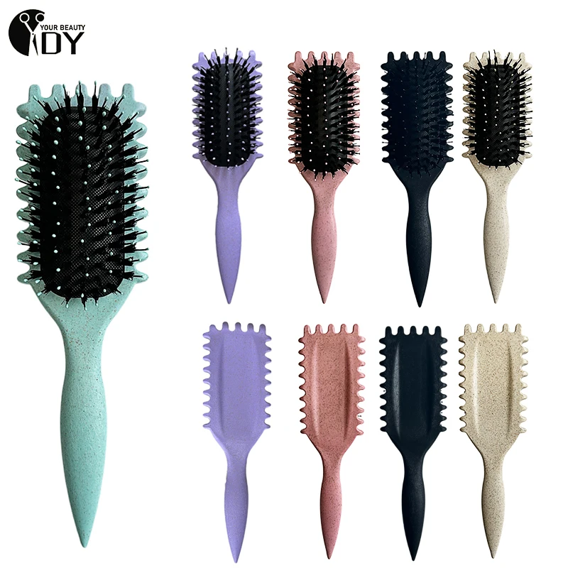 

Hollow Comb Curl Define Styling Brush New Durable Smooth Hair Fluffy Comb Massage Anti-static Hollow Out Wet Curly Hair