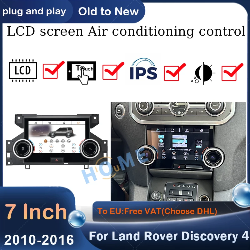 

7 Inch Climate Control Touch Screen For Land Rover Discovery 4 LR4 L319 2010-2016 AC Panel Air Conditioning Control LCD Panel