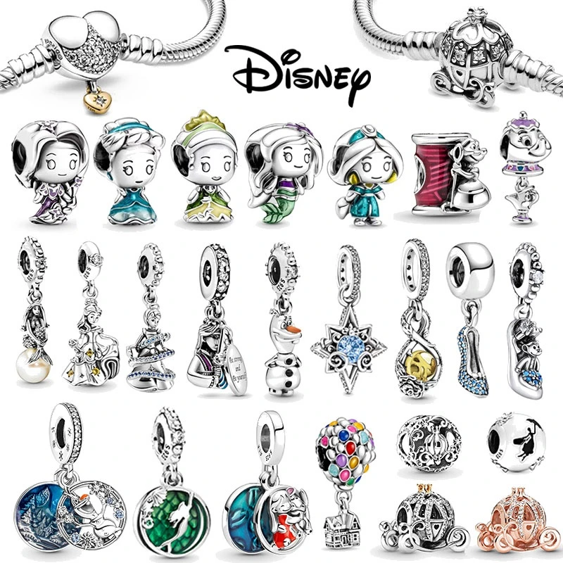 Disney abalorios de plata de ley 925 de la serie Frozen para mujer, Charms compatibles con pulsera Pandora Original, joyería artesanal, - AliExpress