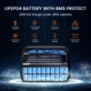 CTOLITY 500W Portable Power Station (60000mAh) 345Wh Portable Power Station LiFePO4 Battery Solar Generator for Outdoor Camping 5