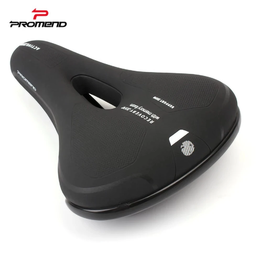 

Promend Comfort Mountain Road Bike Leather Saddle Wide Thicken and Soft Cushion for Unisex Cycling Seat MTB Bicycle Accessories