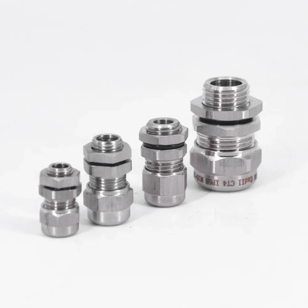 M6 M8 M10 M12 M14 M16 M18 Metric Cable Gland Waterproof Explosion Proof 304 Stainless Steel Connector electrical connector,cable gland
