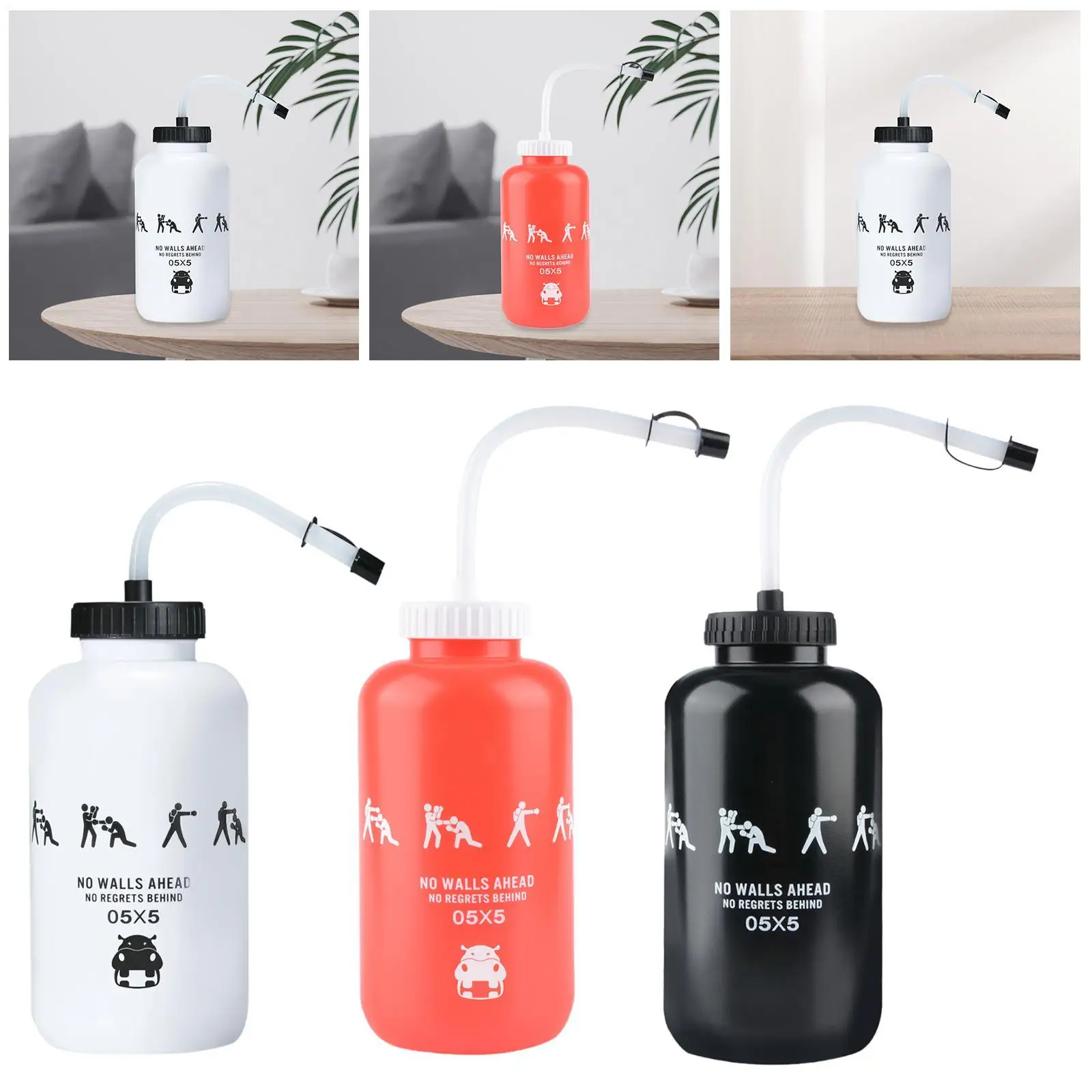 Water Bottle 1L Kettle Squeeze Bottle for Home Gym Outdoor Activities Boxing