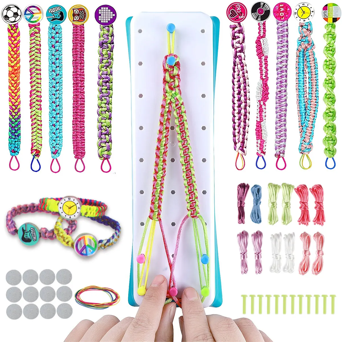 Friendship Bracelet Making Kit DIY Handmade Toys Craft Set for Girls