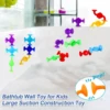 50pcs Suction Cup Toys, With A Eggshell For Storage,Construction Toy For Children, Bath And Travel Toy, Gift For Boys And Girls 6