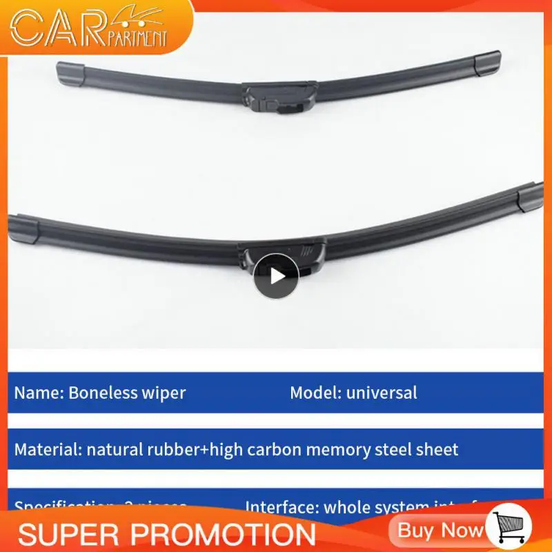 

1PCS Universal Car Wiper Blade Boneless Type 14"16"17"18"19"20"21"22"24"26" Silent Windscreen Windshield Rubber Auto Wipers