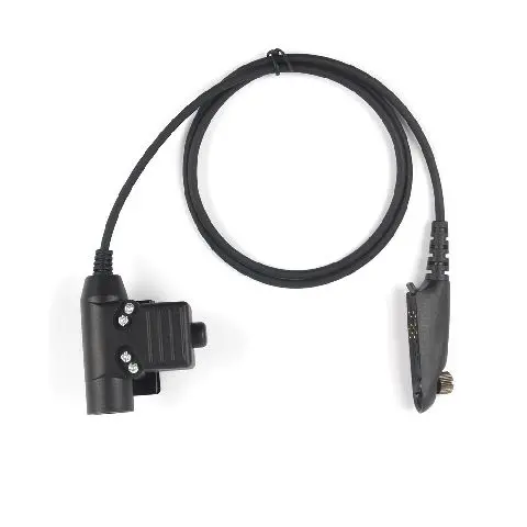 Tactical push to talk radio Headset Adapter for Motorola Walkie-Talkies GP140 GP320 GP328 GP338 GP340 walkie talkie u94 ptt