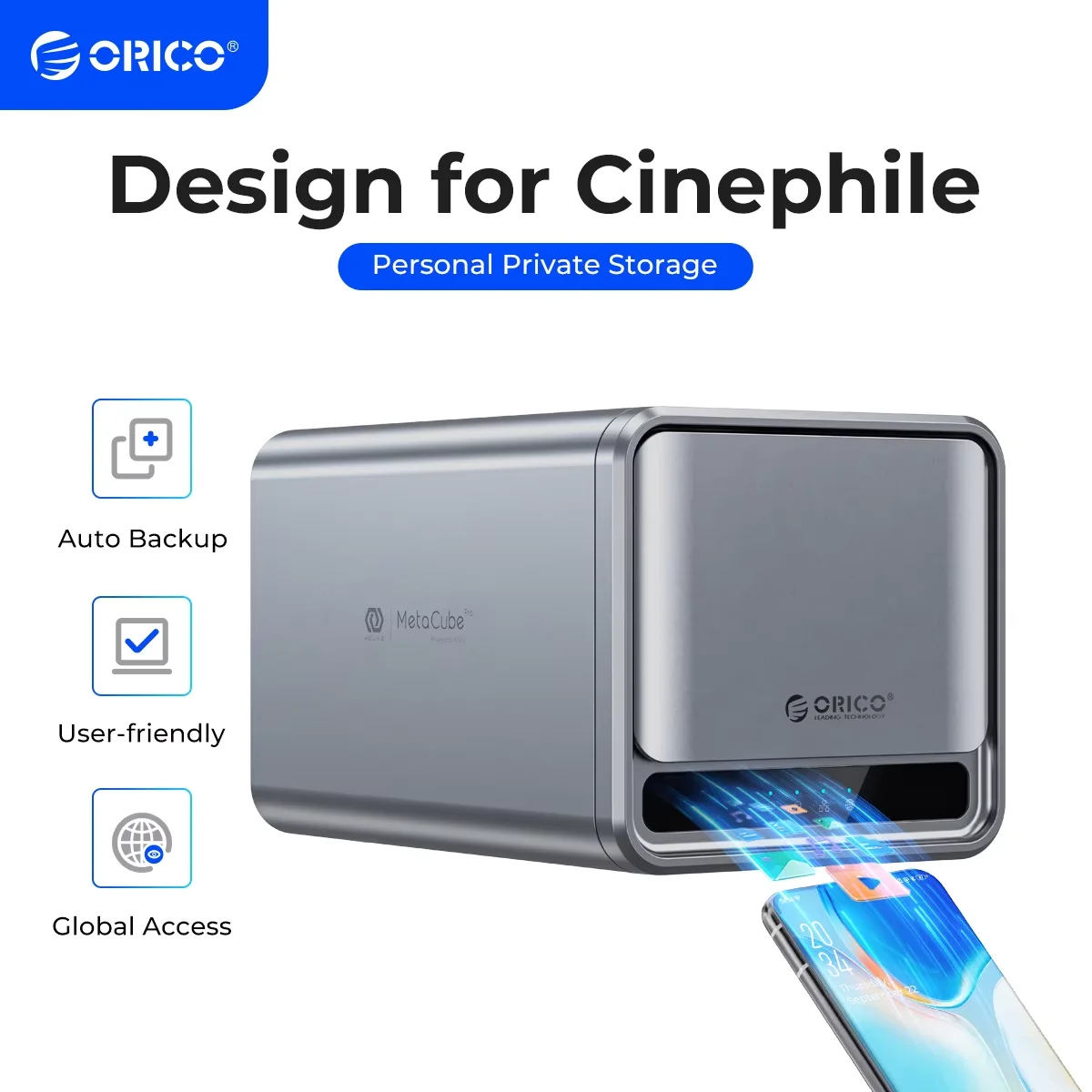 ORICO Personal Network Attached Storage Support Remote Access Share ...