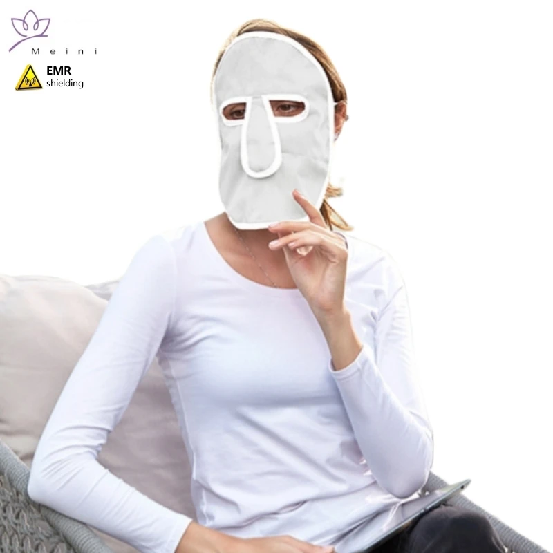 Genuine electromagnetic radiation protective face mask Computer, mobile phone, TV EMF shielding metal fiber face mask