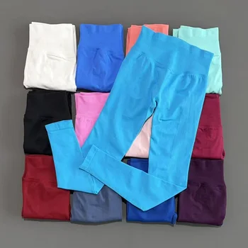 HISTELLO Impact Leggings Df Dupe Donna Pantaloni lunghi da yoga senza cuciture Abbigliamento fitness Corsa Collant da palestra Leggings sportivi da allenamento