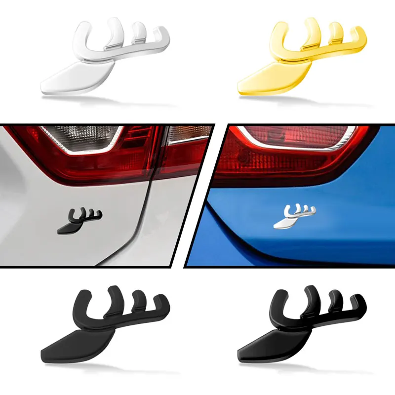 Creative Metal Car Fender Side Decor Bumper Sticker