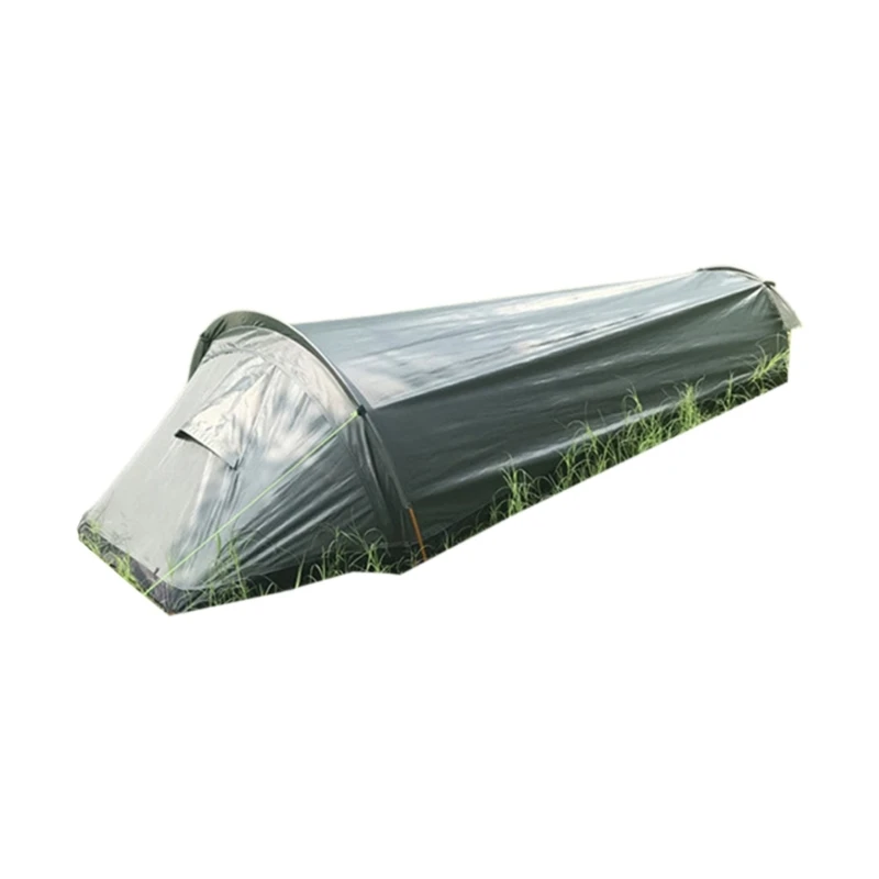 

Outdoor Camping Tent, Single Person Camping Tent Watertight Sleeping Bag for Hikings Mountaineering Backpacking Travel