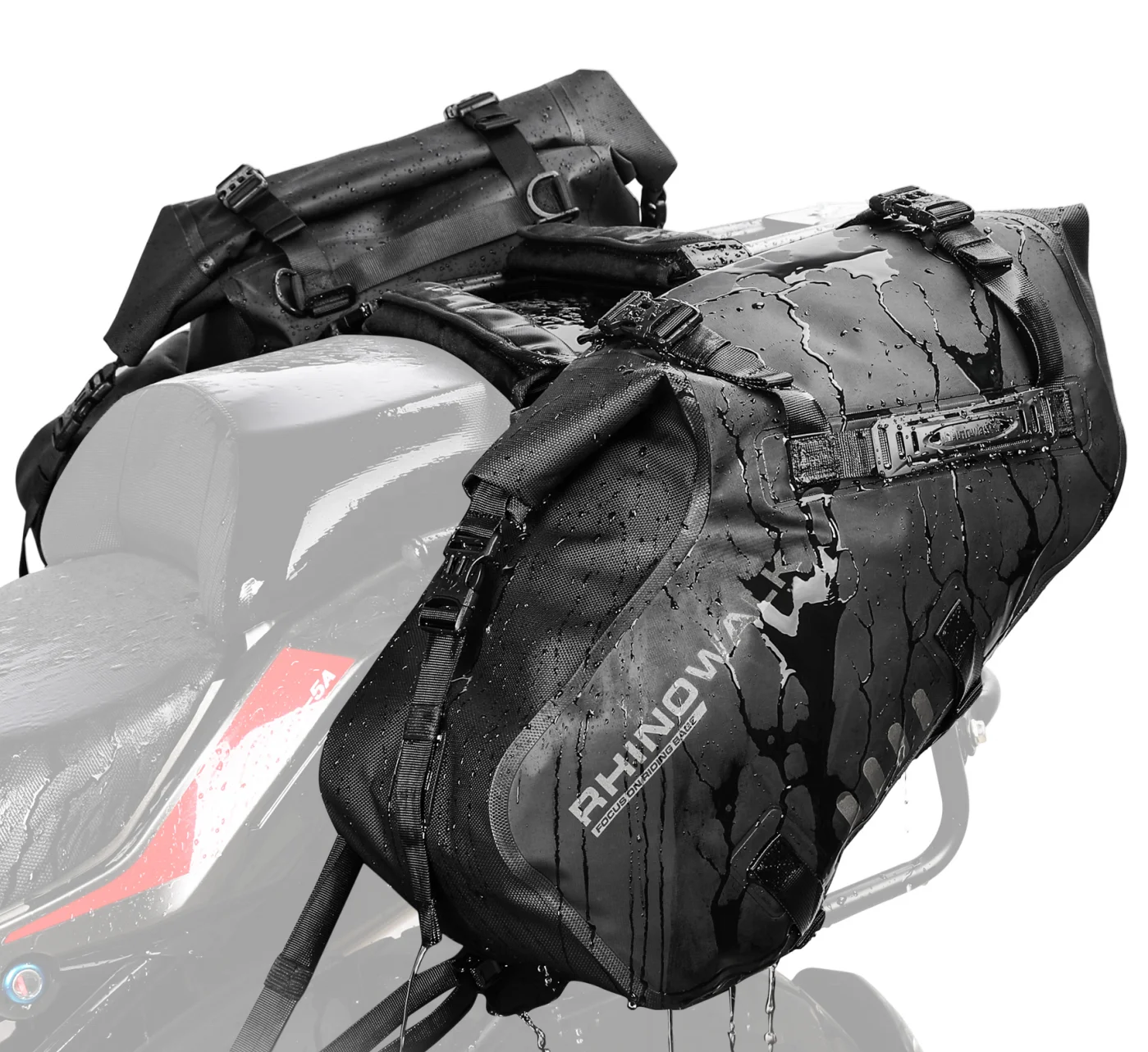 

Rhinowalk Motorcycle Pannier Pair Bag Drift Bike Saddle Seat Bag for Motorcycle Luggage Touring Adventure
