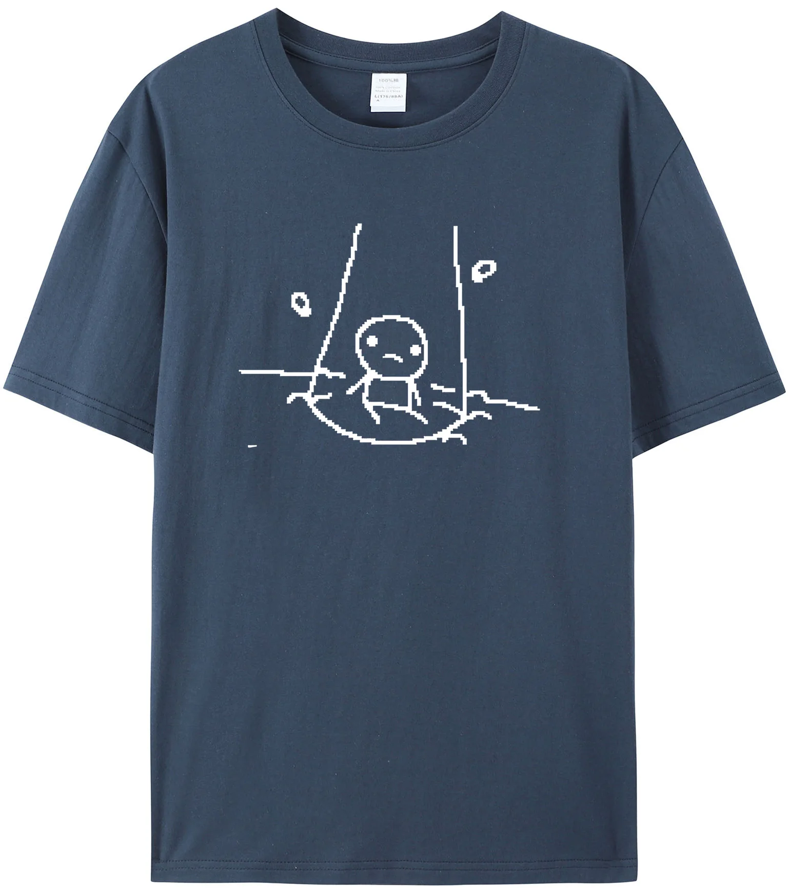 thumbnail image 1 of Faddish-Camiseta de algodón para hombre, camisa divertida de manga corta con cuello redondo, Estilo Vintage, Funky, 1 of 5