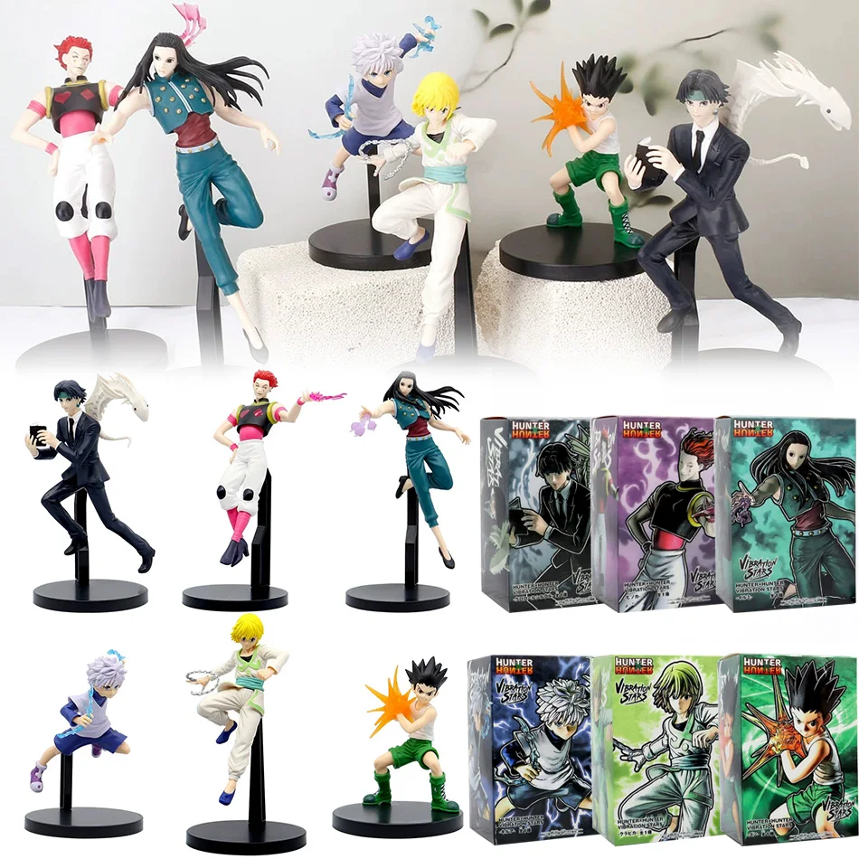 Hunter x Hunter Anime Chrollo Lucilfer Anime Figur Hisoka Actionfigur Killua Zoldyck Kurapika Figur Sammlerstück Modell T
