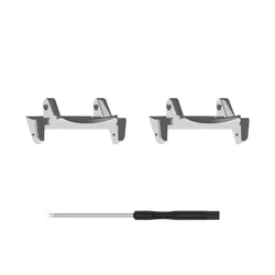 Enhanced Metal Connector with Tool for Smartwatch Strap Adapter (For T Rex3 - Silver)
