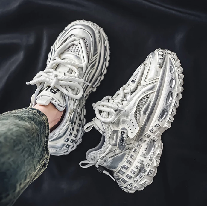 New Summer Outdoor Men's Casual Thick Bottom Sneaker Shoes For Men Sports Breathable Mans Popular Loafers Model Male_vogvips.com